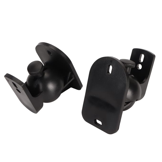 1 Paar Luidspreker Muurbeugel Plastic Hoek Verstelbare Luidspreker Muurbeugel Plank voor School Studio Kantoor black