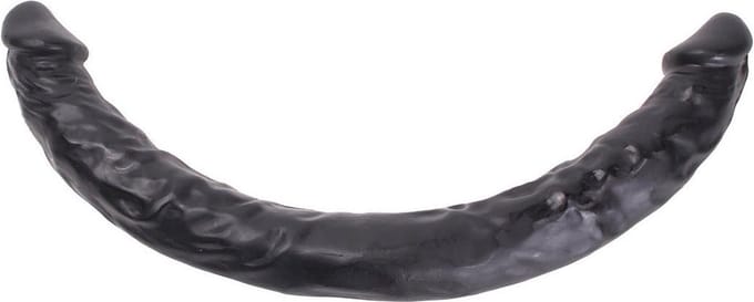 Kiotos Cox - Dubbele Dildo 40 x 3.6/3.8 cm - Zwart
