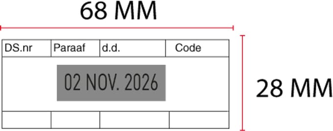 Stempelplaatje Trodat Printy 4731
