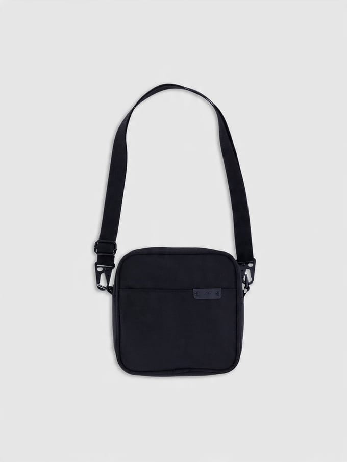 4F Unisex Crossbody Tas - Zwart - Verstelbare Band