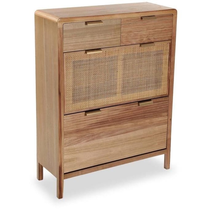 Houten Commode - VERSA - Skopje - 2 lades - 107 x 80 x 30 cm