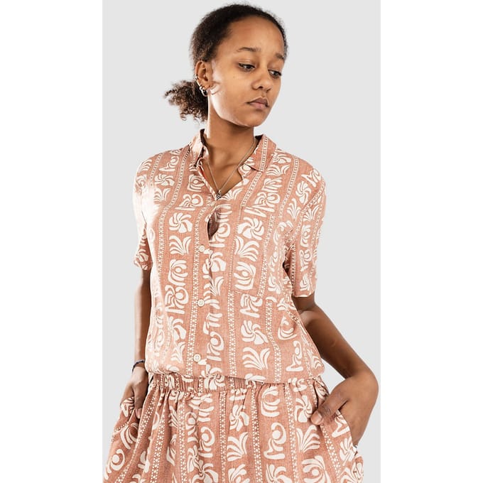 Sisstr Island Beauty Woven Hemd rood