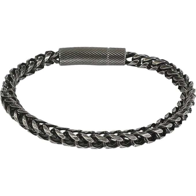 etNox hard and heavy Armband - Antique Woven - gun metal