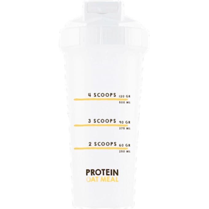 XXL Shaker - 800 ML - Wit - Protein Oat Meal - Scoops