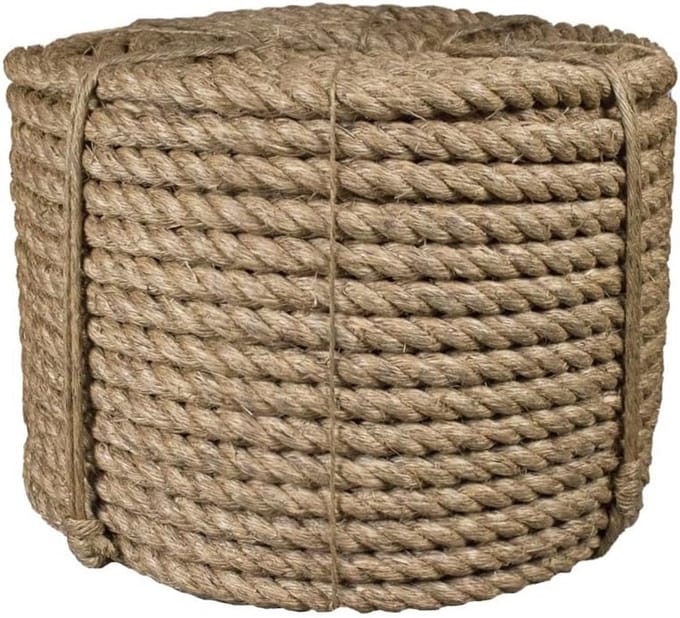 Manilla Touw 3/4 Inch (20mm) - 30 Meter Natuurlijk Vezeltouw