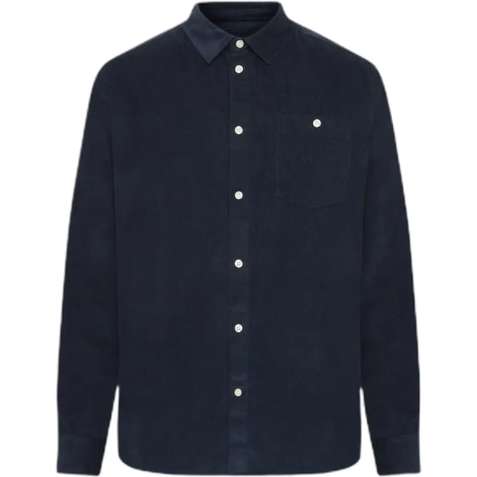 Knowledge Cotton Overhemd - Slim Fit - Blauw - S