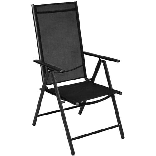 vidaXL - 7-delige - Tuinset - aluminium - zwart