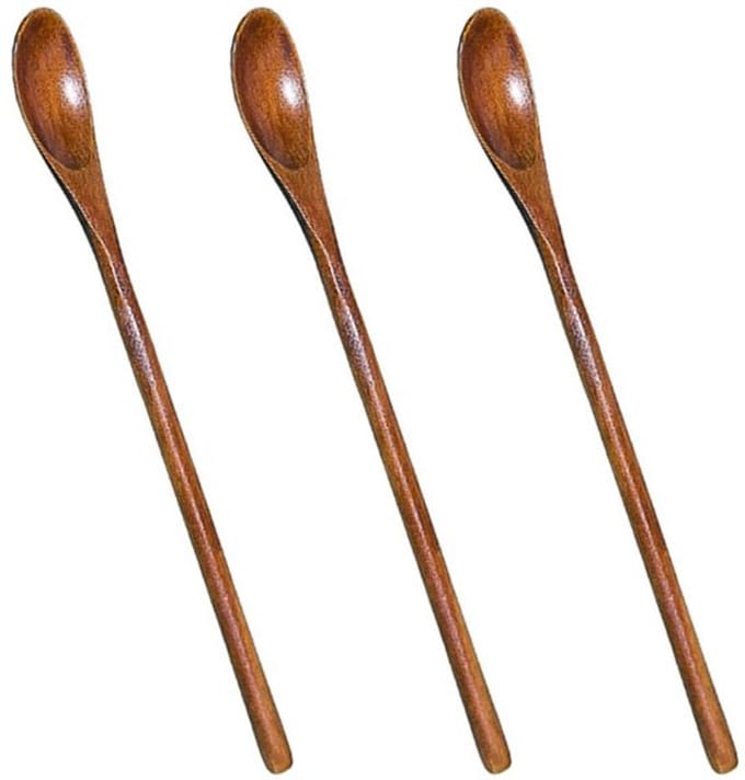 Dailygoody - Houten lepel - Menglepel - Handgemaakt - Donkerbruin