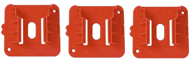 OPHANGBEUGEL VOOR MILWAUKEE ACCU / BATTERIJ (SET VAN 3)