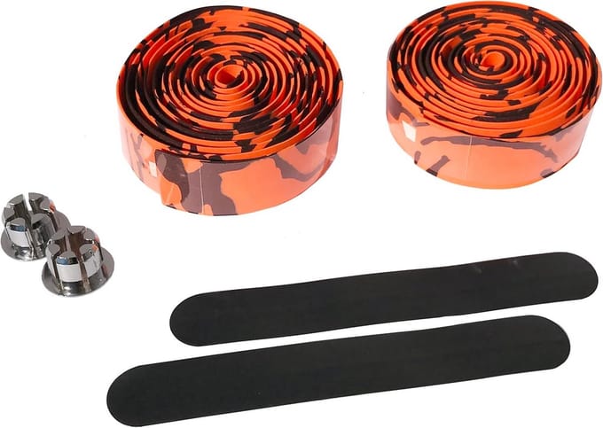 Stuurband Set - Handvattape - Fietsen Comfort - Extra Schokdemping - 201 cm Lengte - Zwart Wit