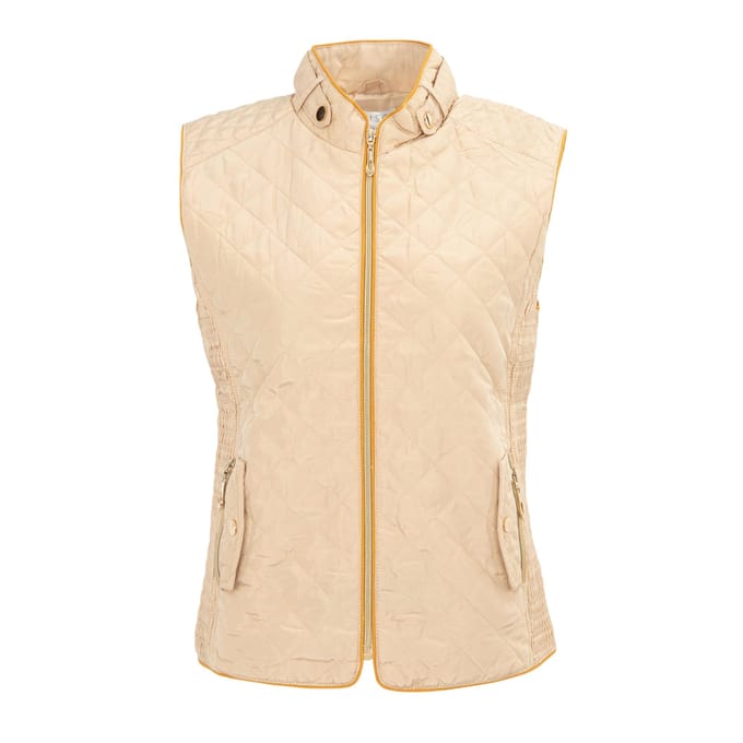 Miso Dames/Dames Gewatteerd Gilet (Beige)