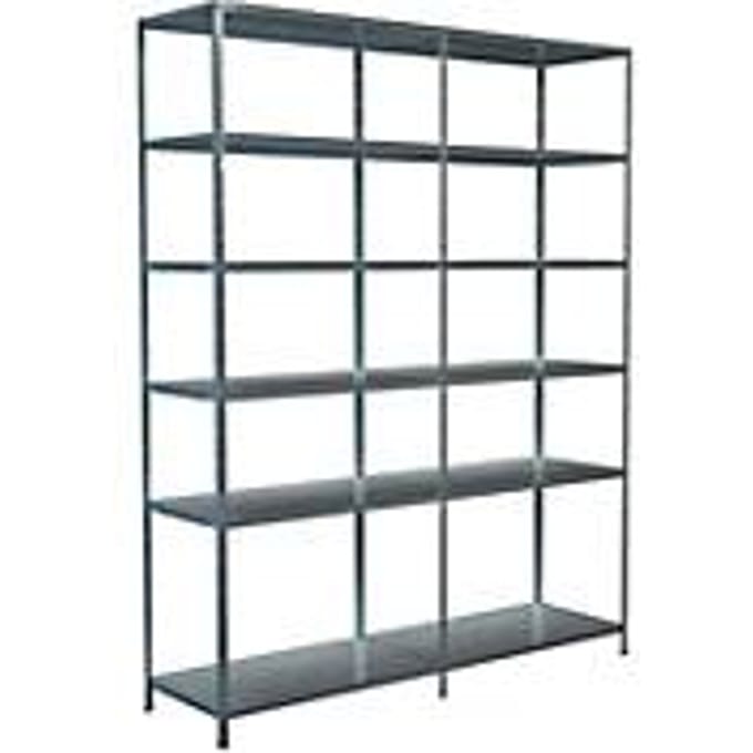 Legborden zonder grendels, H 2300 x B 1800 x D 500, gegalvaniseerd
