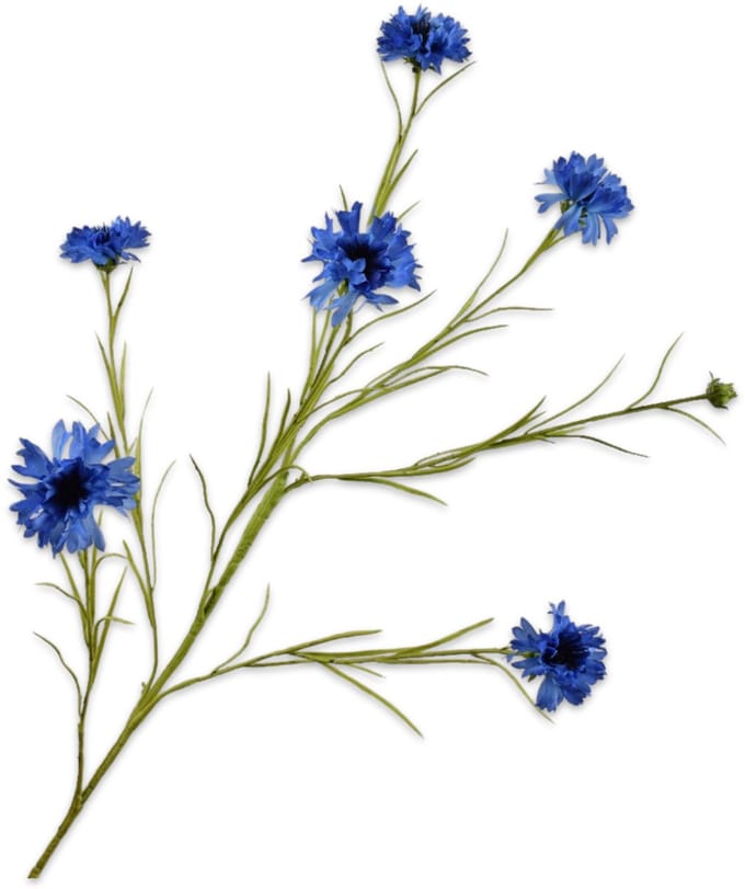 Silk-ka - Kunstbloem - blauw - H92 cm