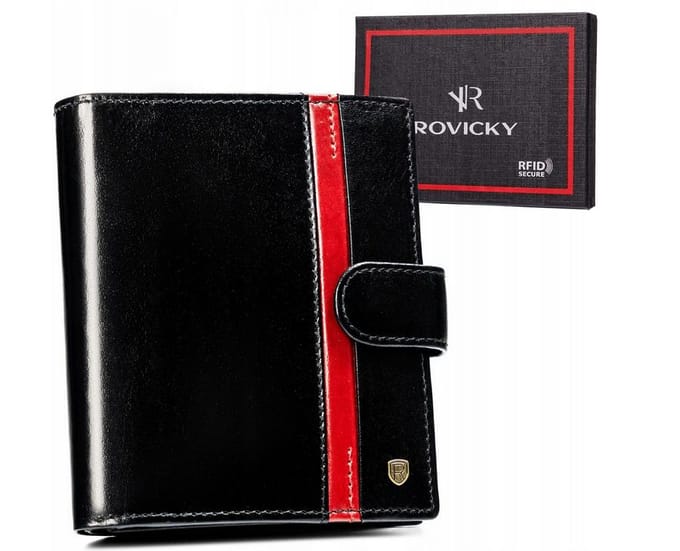 Rovicky Classic - Heren Portefeuille - Echt Leer - RFID Bescherming - Verticaal Model