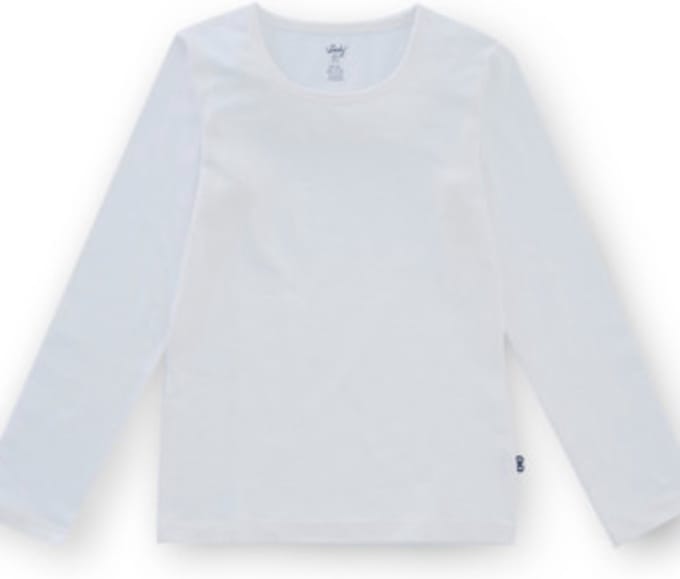 Woody Meisjes T-Shirt Lange Mouw Wit - 8 jaar