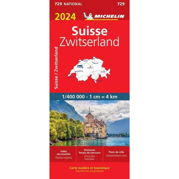 Michelin Wegenkaart 729 Zwitserland 2024