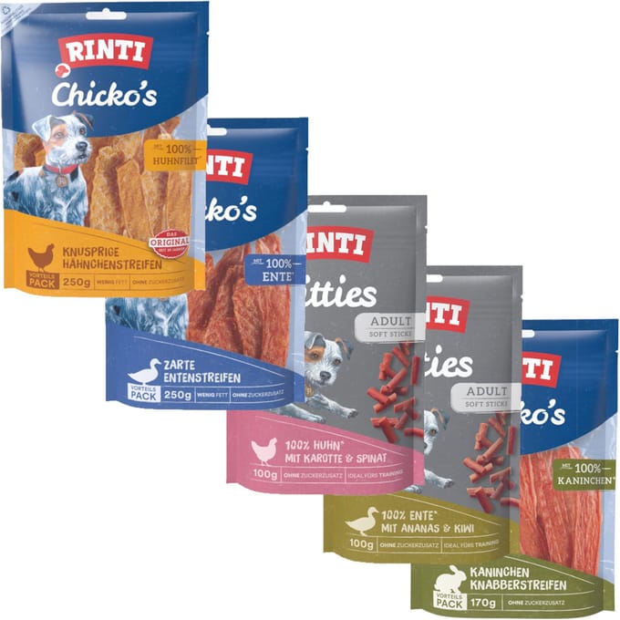 Rinti Chicko Serie - Hondensnack - Eend - Graanvrij - 250 g