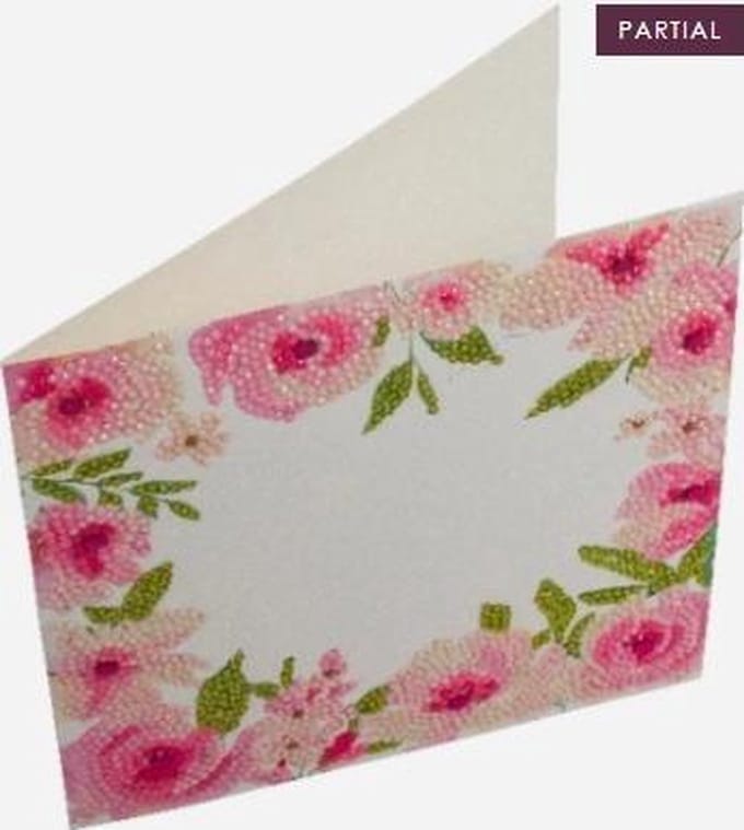 Crystal Card Kit | Diamond painting Floral Border