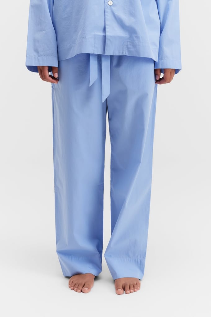 Tekla Unisex Poplin, Pyjamas Pants Cornflower Blue Größe: XS | Nachtwäsche Outlet | Unisex | Blau