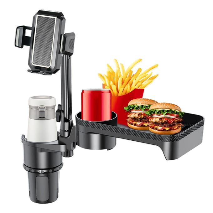 Autobekerhouder Multifunctionele bekerhouder-expander met 360 graden rotatielade Mobiele telefoonhouder S