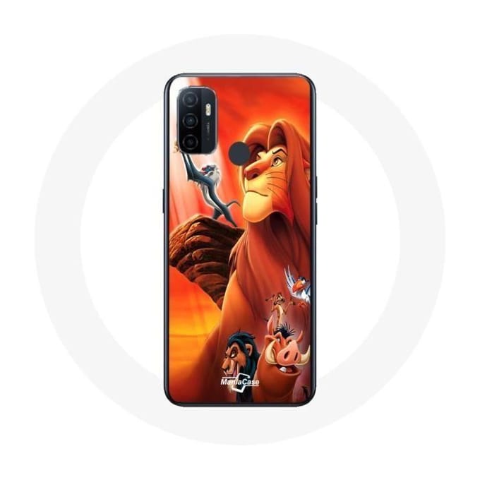 Oppo A53 hoesje De Lion King Simba en Mufasa