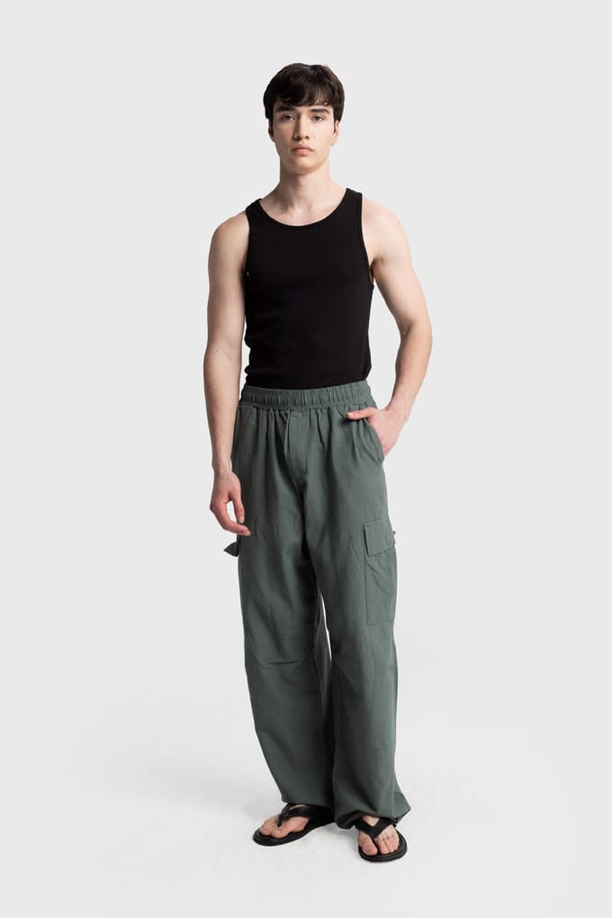 Heren Katoenen Tricot Broek