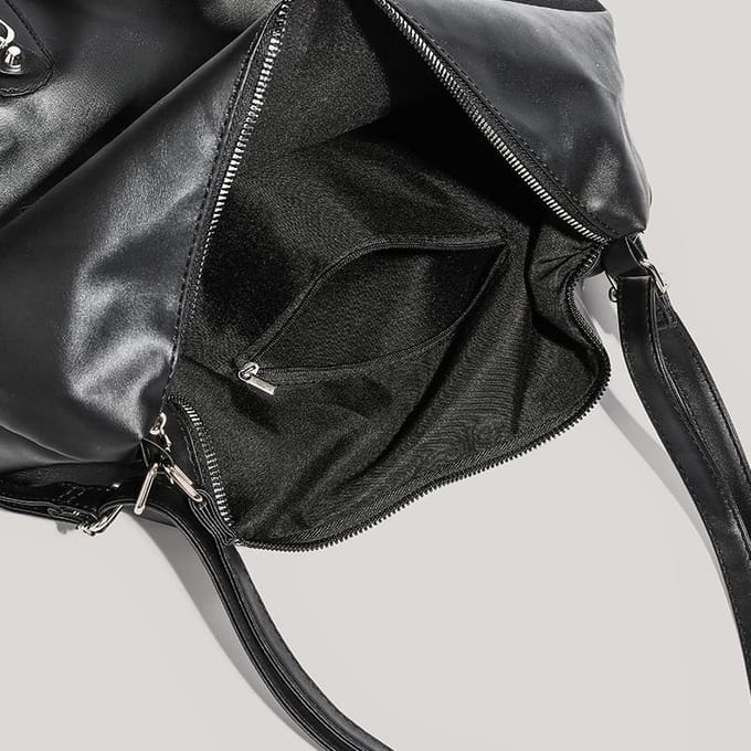 Tas Stijl Draagtas Textuur Commuter Niche Design Mode Alles-in-één Schoudertas Vrouw black