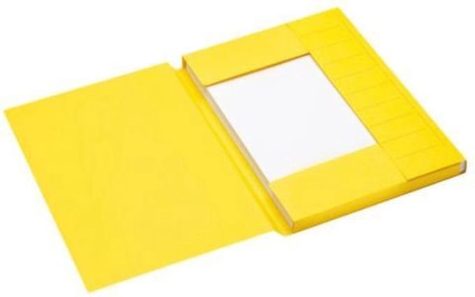 Secolor Dossiermap A4 - pak 25 stuks - geel