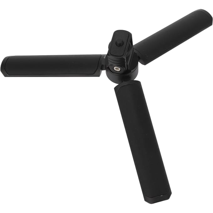 Mini Camera Statief Verstelbare Kop Draagbare Vlog Reis Selfie Stick Handvat Grip Bureau Statief black