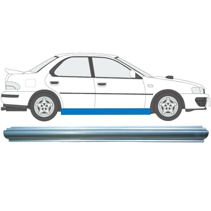 Reparatie dorpel voor Subaru Impreza GC GF 1992-2000 / Rechts