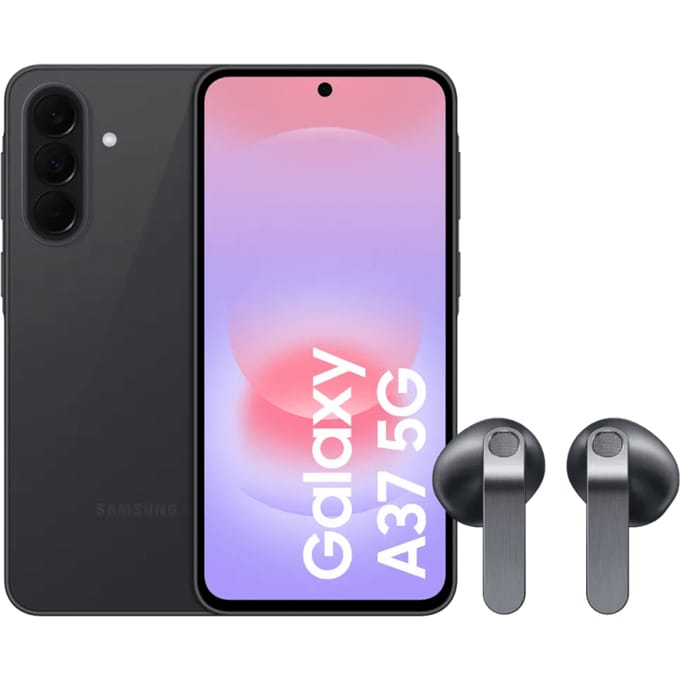 Samsung Galaxy A37 128GB Zwart 5G + Samsung Galaxy Buds4 Zwart