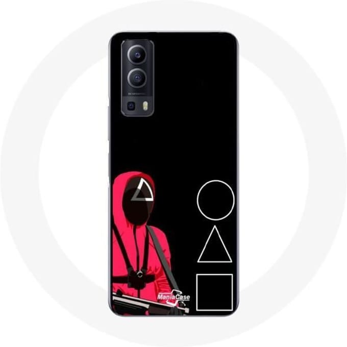 Vivo Y72 Case Squid Game Maskers Vierkant, Driehoek en Cirkel