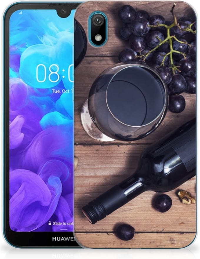 Huawei Y5 (2019) Siliconen Case Wijn