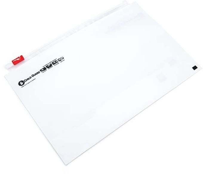 Plastic Zakken Mat Wit 31,8x21,6cm met Kindveilige Sluiting (50 stuks)