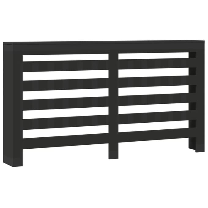 vidaXL Radiatorombouw 175x20x82 cm bewerkt hout zwart