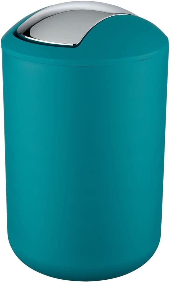 Stijlvolle Afvalemmer Petrol 6,5 Liter voor de Badkamer