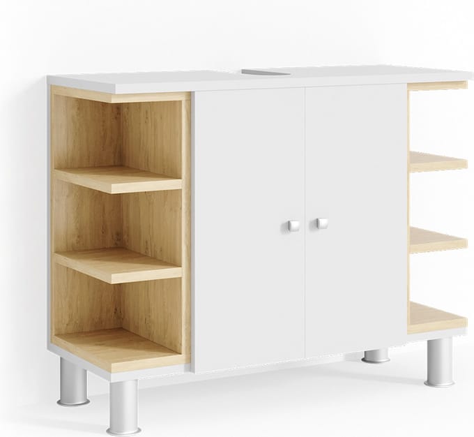 Vicco Aquis Wastafelonderkast – 79.6 x 64 cm Wit