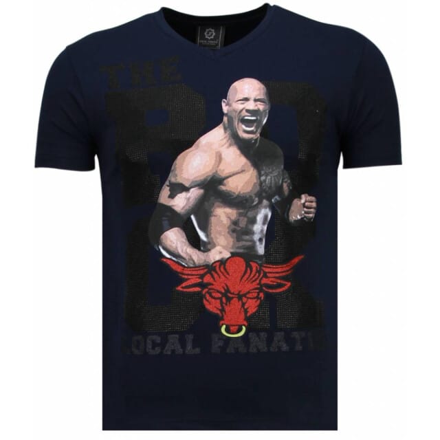 Local Fanatic The rock rhinestone t-shirt