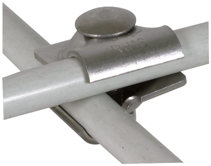 Dehn MV klem StSt Rd 16/16mm met spantkopschroef - 393069