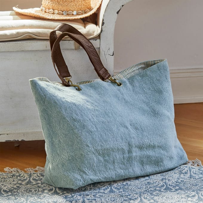 LOBERON Tas Bente blauw/bruin