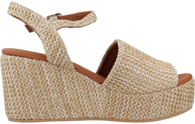 Dames espadrilles met hoge schacht van raffia | TULIA