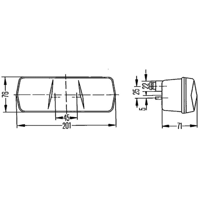 Achterlicht HELLA 2SE 001 680-291 links