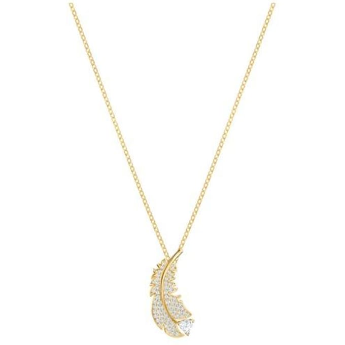 Swarovski Nice Elegante Veer Ketting Dames ketting Goud 5505740 Box (Random Color) white