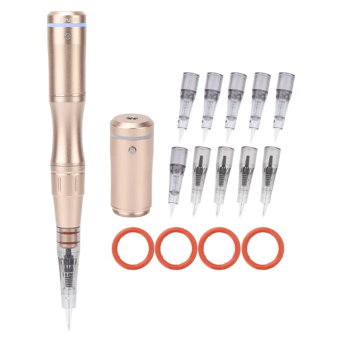 Tattoo Make-up Microblading Machine Semi-Permanente Wenkbrauw Lip Eyeliner Cartridge Naald Pen US Plug zwart