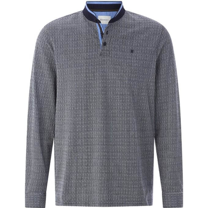 Shirt met lange mouwen TIBERON donkerblauw
