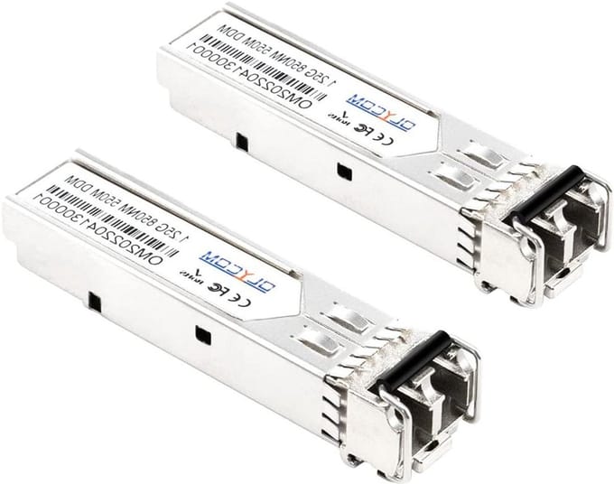 SFP Transceiver - Netwerkmodule Glasvezel - Industriële Netwerken - Breed Temperatuurbereik - 550m - Zilver