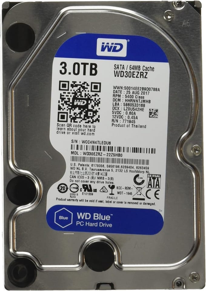 Interne 3TB Desktop Harde Schijf 3,5 inch 64MB SATA 6Gb/s Opslag