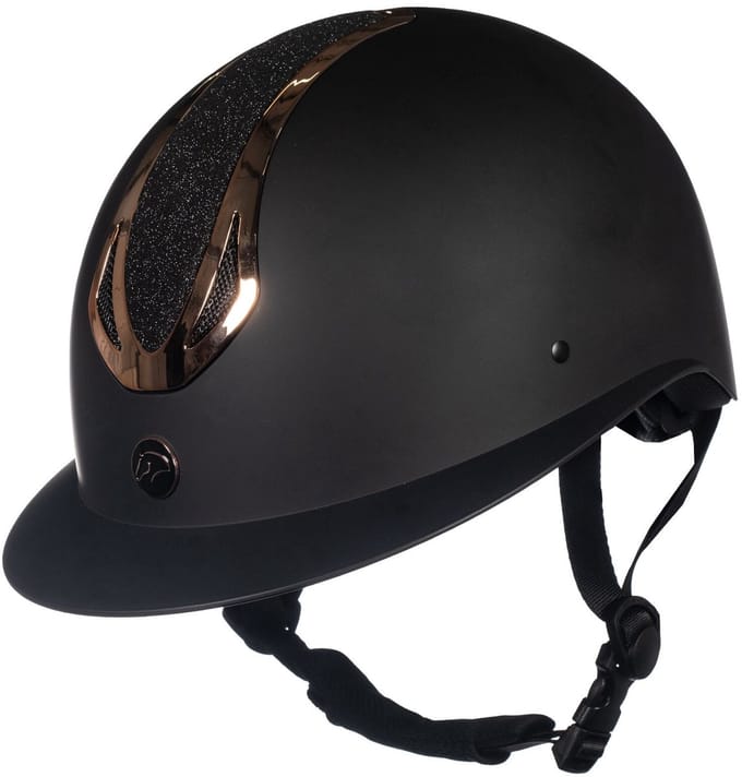 Ruitercap veiligheidshelm Illusion zwart/rose goud maat M (55 - 57 cm)