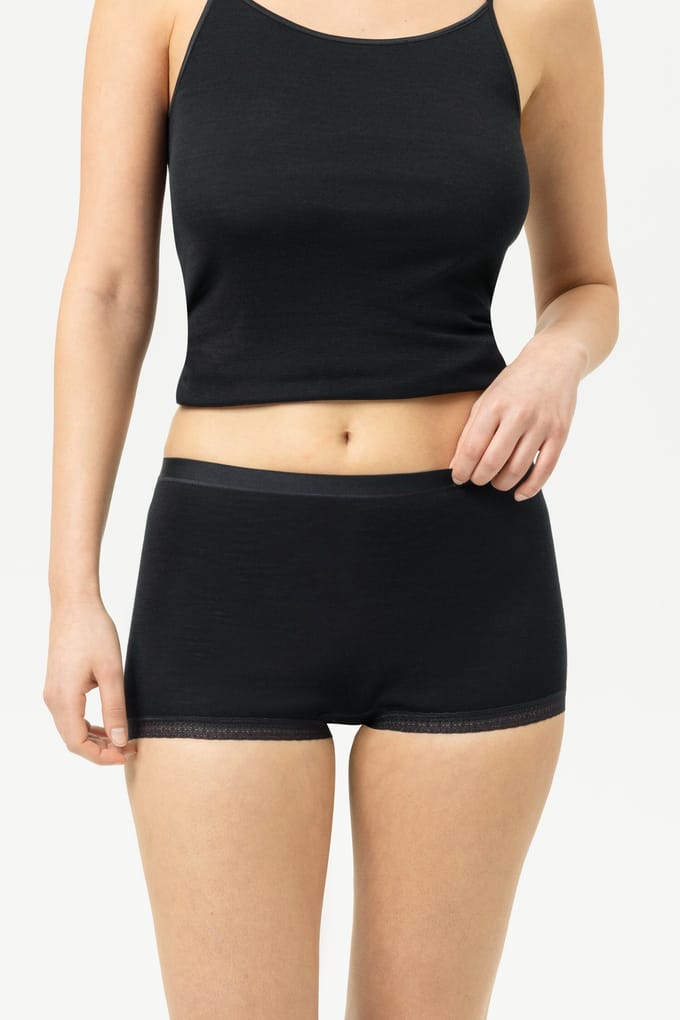 Panty Serie Wool&Silk Zwart