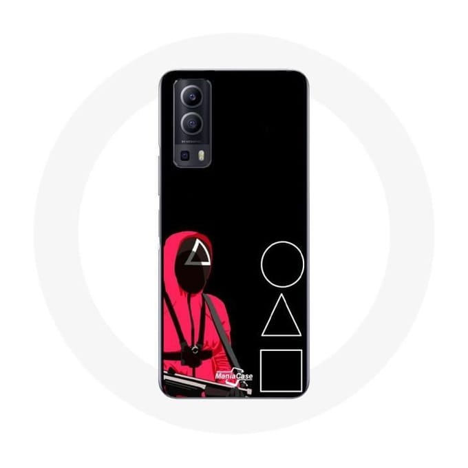 Vivo Y72 Case Squid Game Maskers Vierkant, Driehoek en Cirkel